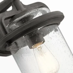 Außenwandleuchten|Gartenlaternen*Elstead Außenleuchte Wand Glas Aluminium E27 IP44 35,6 cm hoch