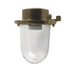 Andromeda Außenleuchte Wand Glas Echt-Messing E27 IP64 H: 18 cm klein< Gartenlaternen|Messinglampen