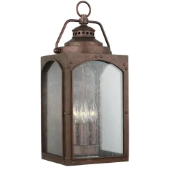 Rustikale Lampen|Vintage Lampen*Elstead Außenleuchte Wand in Kupfer antik Rustikal Vintage IP44