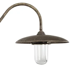 Außenleuchten Antik|Außenwandleuchten*Giovanni Battista Außenleuchte Wand IP44 E27 Glas Messing massiv Maritim