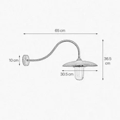 Außenleuchten Antik|Außenwandleuchten*Giovanni Battista Außenleuchte Wand IP44 E27 Glas Messing massiv Maritim