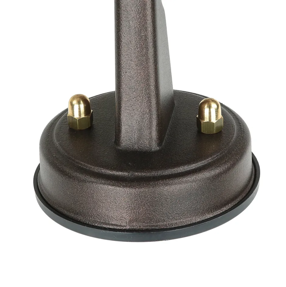 Rustikale Lampen|Metall Lampen*Lido Außenleuchte Wand IP64 E27 Rostbraun antik Echt-Messing Maritim