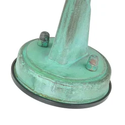 Lido Außenleuchte Wand IP64 Grün antik Glas Echt-Messing E27< Rustikale Lampen|Metall Lampen