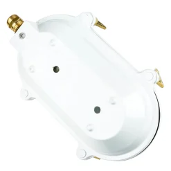 Lido Außenleuchte Wand IP64 Messing Riffelglas Maritim E27< Rustikale Lampen|Metall Lampen