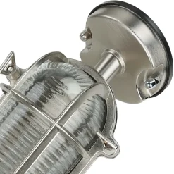 Lido Außenleuchte Wand Messing Glas IP64 E27 in Antik< Außenleuchten Antik|Außenleuchten Messing