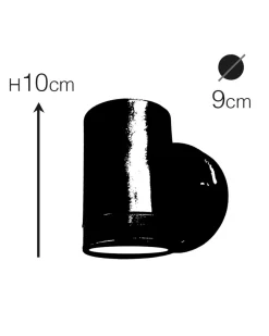 Außenwandleuchten|Messinglampen*Andromeda Außenleuchte Wand Messing massiv Glas GU10 IP64 Downlight