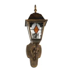 Rustikale Lampen|Rustikale Außenleuchten*Easylight Außenleuchte Wand Rustikal in Kupfer antik IP44 E27