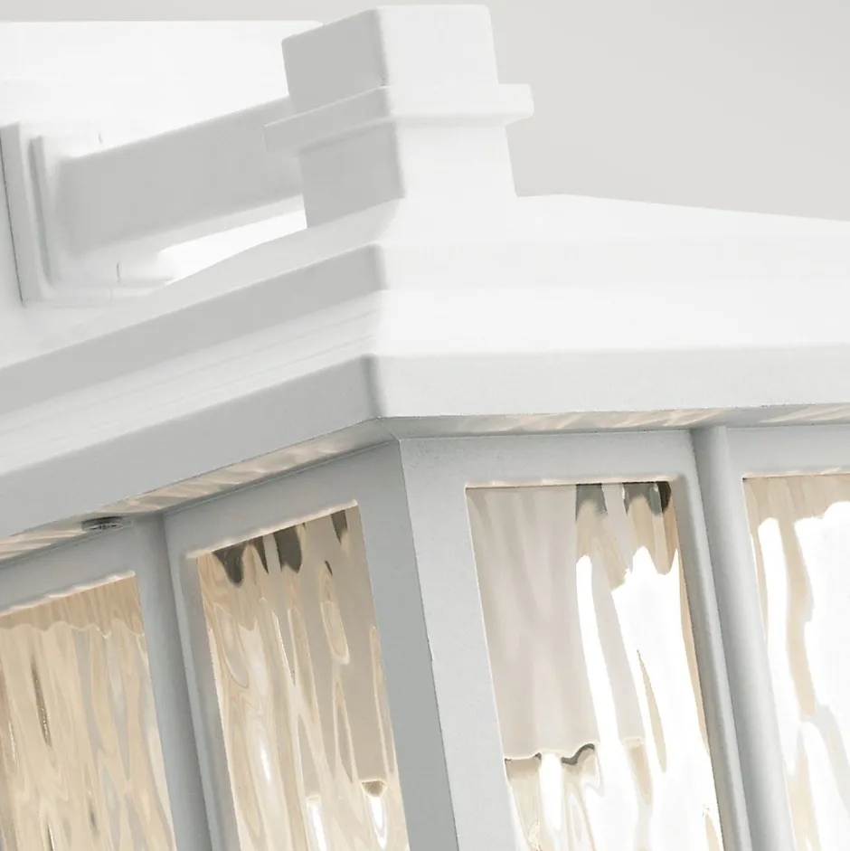 Außenleuchten Antik|Außenwandleuchten*Elstead Außenleuchte Wand Weiß IP44 E27 Rustikal Laterne