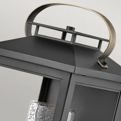 Außenwandleuchten|Gartenlaternen*Elstead Außenleuchte Wand wetterfest H: 44,5 cm IP44 Schwarz E27