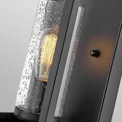 Außenwandleuchten|Gartenlaternen*Elstead Außenleuchte Wand wetterfest H: 44,5 cm IP44 Schwarz E27