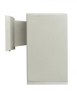 SU-MA Außenwandlampe Aluminium eckig in Silber E27 IP54< Metall Lampen|Feuchtraumleuchten