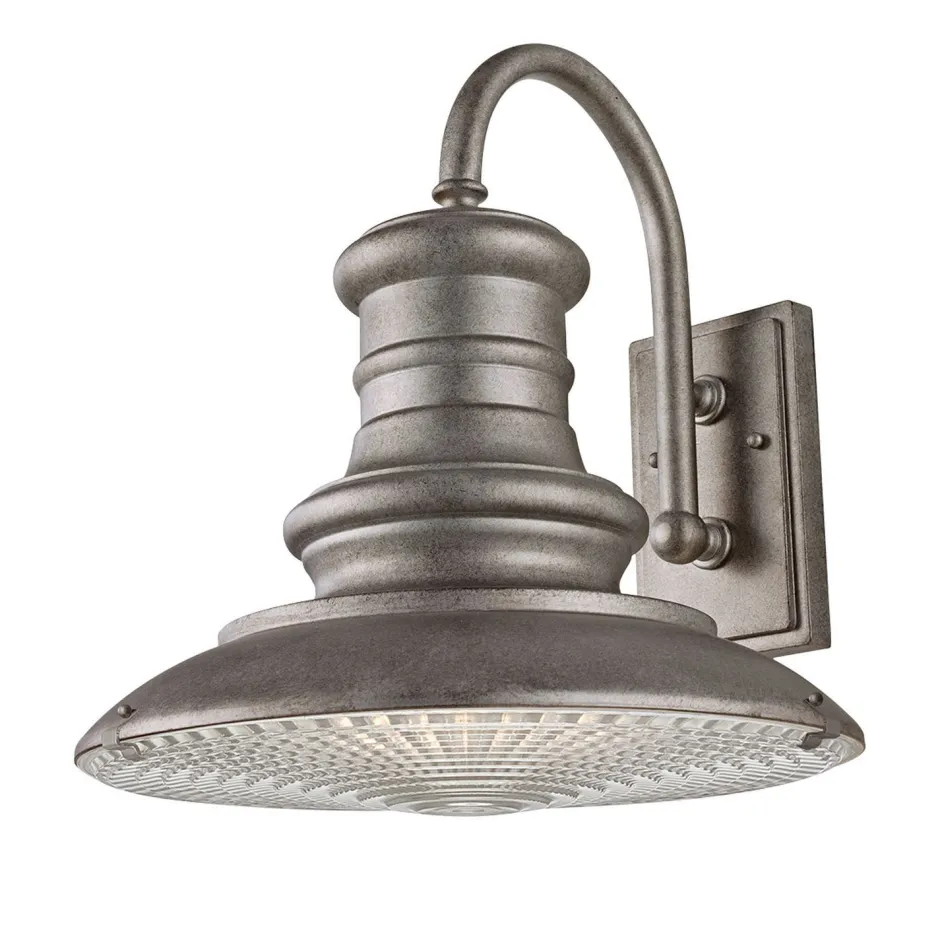 Außenleuchten Antik|Außenwandleuchten*Elstead Außenwandlampe Aluminium Glas IP44 Industrie Design E27