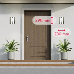 Easylight Außenwandlampe Edelstahl IP44 wetterfest Haus Modern< Moderne Lampen|Moderne Außenleuchten