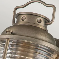 Außenwandleuchten|Gartenlaternen*Elstead Außenwandlampe Glas Aluminium E27 IP44 H: 27,8 cm Vintage