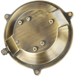 Lido Außenwandlampe Glas Messing Haus rund rostfrei< Rustikale Lampen|Metall Lampen