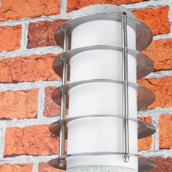 Außenwandleuchten|Moderne Lampen*Easylight Außenwandlampe IP44 Stein Optik E27 Aluminium BRIGHTON