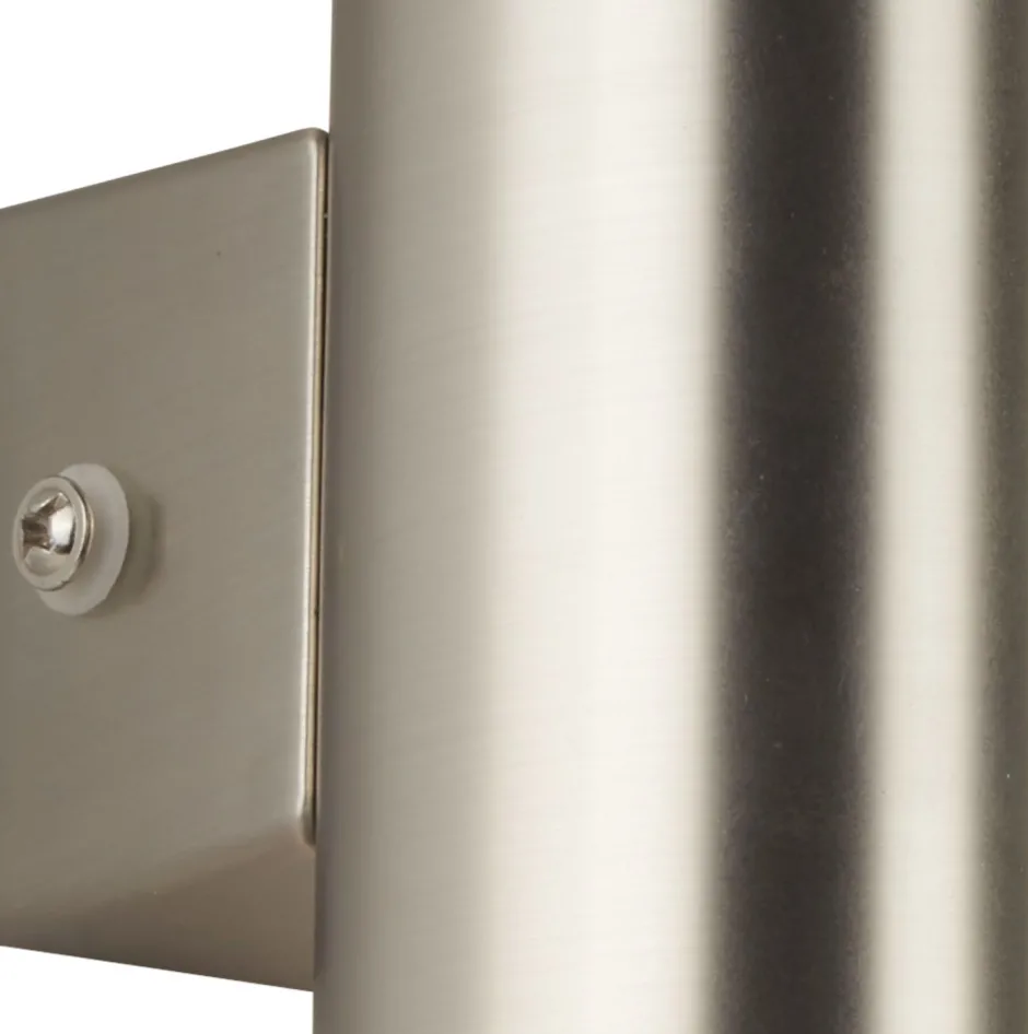 Searchlight Außenwandlampe LED Up Down in Silber IP44 3000 K H: 17 cm< Led Außenleuchten|Fassadenstrahler