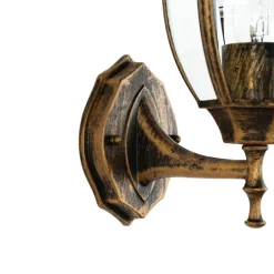 Easylight Außenwandlampe LYON Schwarz Kupfer E27 Rustikal< Rustikale Lampen|Rustikale Außenleuchten