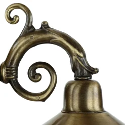 Metall Lampen|Messinglampen*Lido Außenwandlampe Messing Glas Haus Hof Rustikal