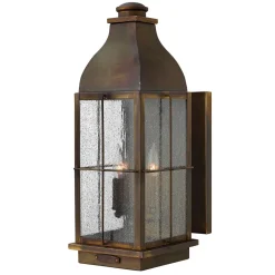 Außenleuchten Antik|Außenleuchten Messing*Elstead Außenwandlampe Messing in Braun IP44 Rustikal