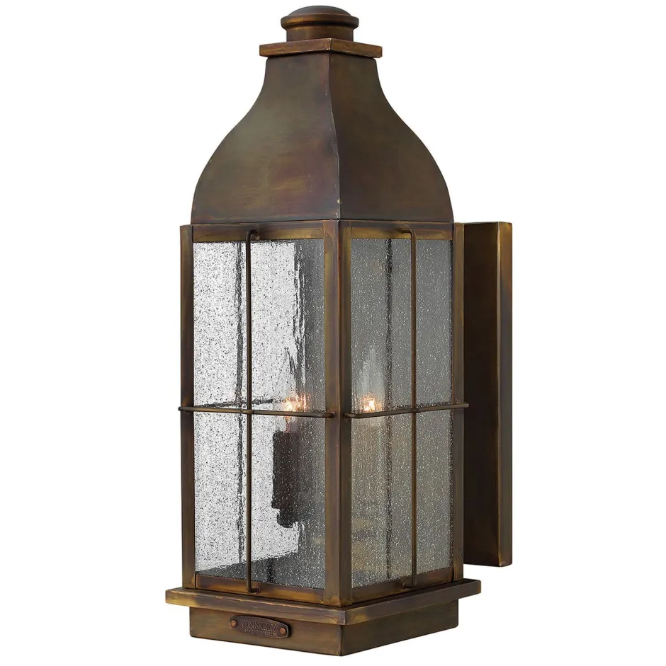 Außenleuchten Antik|Außenleuchten Messing*Elstead Außenwandlampe Messing in Braun IP44 Rustikal