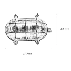 Metall Lampen|Messinglampen*Lido Außenwandlampe Messing Maritim IP64 Haus Terrasse