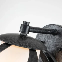 Elstead Außenwandlampe Metall Glas E27 IP44 H: 28,2 cm dekorativ< Außenwandleuchten|Kugellampen