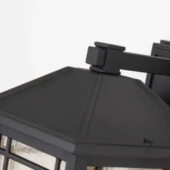 Elstead Außenwandlampe Rustikal H: 32,6 cm IP44 Schwarz< Außenleuchten Antik|Außenwandleuchten