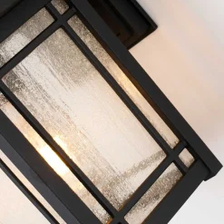 Elstead Außenwandlampe Rustikal H: 32,6 cm IP44 Schwarz< Außenleuchten Antik|Außenwandleuchten