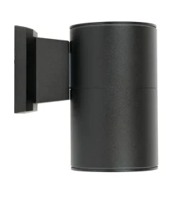 SU-MA Außenwandlampe Schwarz Aluminium rund IP54 ONTARIO< Außenwandleuchten|Moderne Außenleuchten