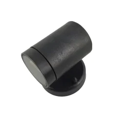 Außenwandleuchten|Rustikale Lampen*Andromeda Außenwandlampe Schwarz antik GU10 IP64 H: 10 cm Messing Glas