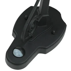 Rustikale Lampen|Rustikale Außenleuchten*Easylight Außenwandlampe Schwarz E27 H: 54 cm Rustikal Glas Alu