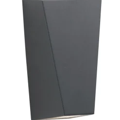 Searchlight Außenwandlampe Up Down IP44 Schwarz 2x GU10 Edelstahl H: 22cm< Metall Lampen|Fassadenstrahler