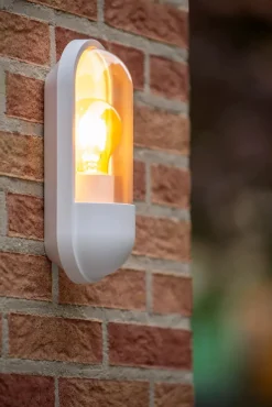 Außenwandlampe Weiß IP54 H:24 cm Balkon Terrasse Modern< Außenwandleuchten|Feuchtraumleuchten