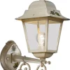 Metall Lampen|Rustikale Lampen*Ferroluce Außenwandleuchte Aluminium 44 cm hoch IP43 E27 Rustikal