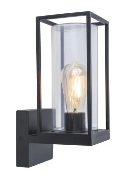 Außenwandleuchten|Moderne Lampen*Eco-Light Außenwandleuchte Anthrazit IP44 Aluguss Glas ELLAYINA