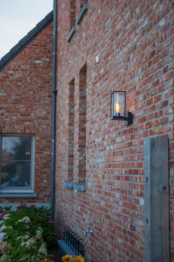 Außenwandleuchten|Moderne Lampen*Eco-Light Außenwandleuchte Anthrazit IP44 Aluguss Glas ELLAYINA