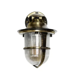 Lido Außenwandleuchte Antik aus Echt-Messing KORFU< Metall Lampen|Messinglampen