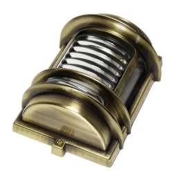 Lido Außenwandleuchte aus Messing Antik halbrund GRACIA< Metall Lampen|Messinglampen