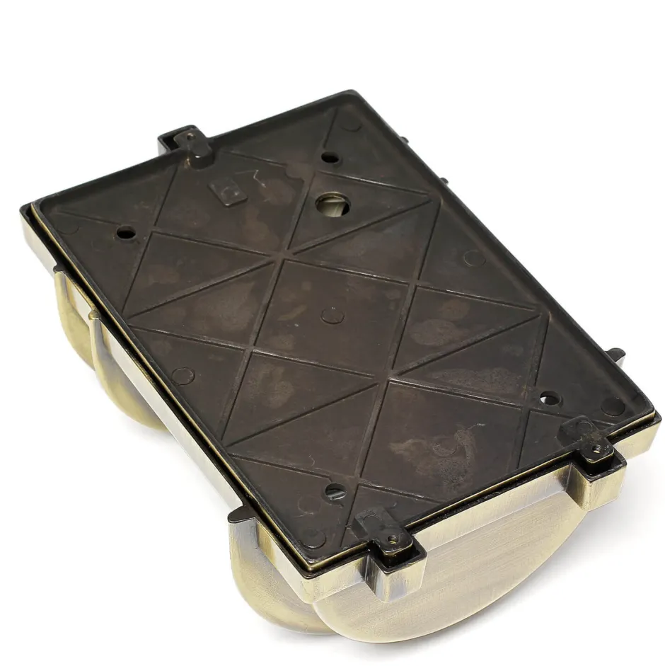 Lido Außenwandleuchte aus Messing Antik halbrund GRACIA< Metall Lampen|Messinglampen