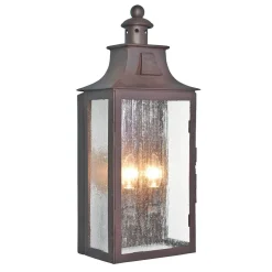 Außenleuchten Antik|Außenwandleuchten*Elstead Außenwandleuchte Braun Stahl IP43 Vintage Haustür