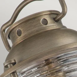 Außenwandleuchten|Gartenlaternen*Elstead Außenwandleuchte E27 IP44 40,4 cm hoch Vintage Glas Alum