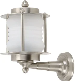 Lido Außenwandleuchte Echt-Messing Glas IP64 Maritim Hof< Rustikale Lampen|Metall Lampen