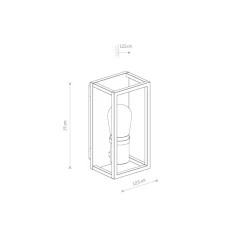 Außenwandleuchten|Moderne Außenleuchten*Nowodvorski Außenwandleuchte Grau IP54 E14 Glas Aluminium Modern