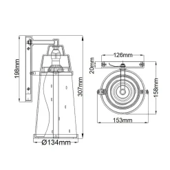Stofflampen|Vintage Lampen*Elstead Außenwandleuchte GU10 LED IP44 3000 K warmweiß Vintage