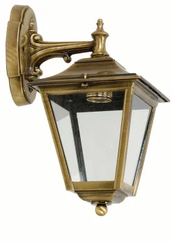 Außenleuchten Antik|Außenleuchten Messing*Lido Außenwandleuchte Hof Messing Rustikal wetterfest