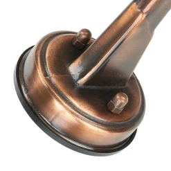 Rustikale Lampen|Metall Lampen*Lido Außenwandleuchte in Kupfer antik E27 IP64 Echt-Messing