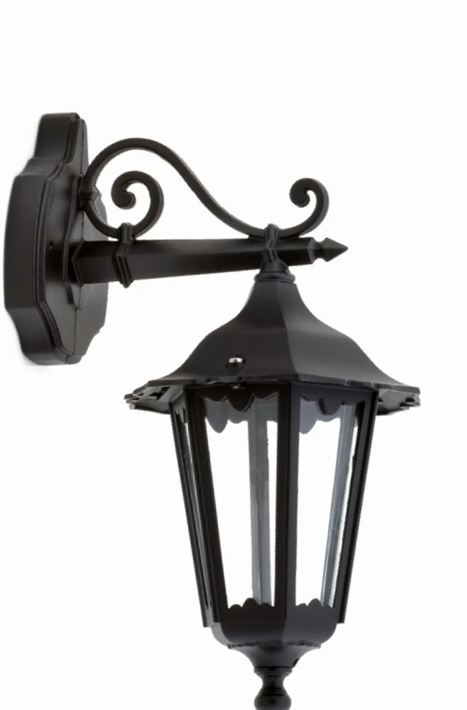 Lido Außenwandleuchte IP44 Aluminium Schwarz E27 Rustikal< Außenwandleuchten|Rustikale Lampen