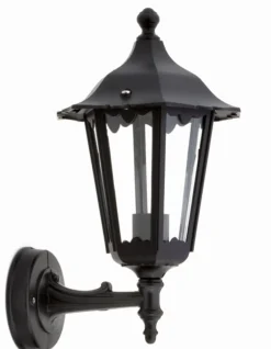 Außenleuchten Antik|Außenwandleuchten*Lido Außenwandleuchte IP44 Rustikal Aluminium E27 Schwarz