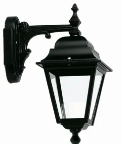 Lido Außenwandleuchte IP44 Rustikal Aluminium Schwarz E27< Außenleuchten Antik|Außenwandleuchten